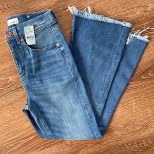 LOFT high waist flare crop jeans